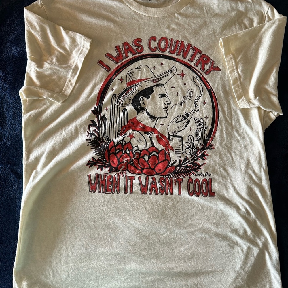 Country Graphic T-Shirt - Cream